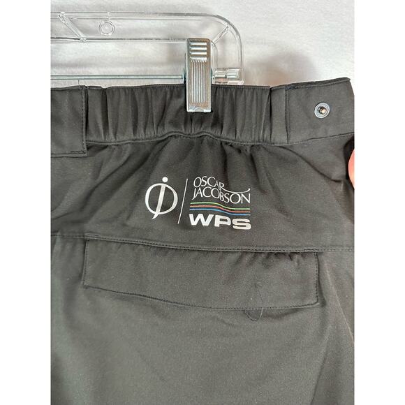 Oscar Jacobson WPS Golf Rain Pants Black Windbreaker Rain Protection Size XL - Picture 8 of 12